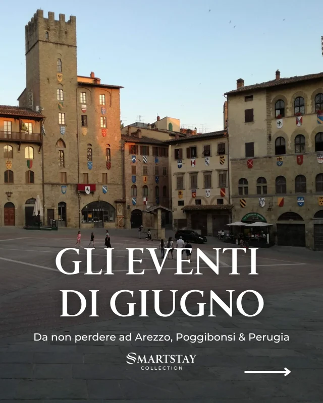Cerchi l’evento perfetto per un weekend in Toscana a giugno? Tra mercati, festival e arte, c’è sempre qualcosa di speciale da scoprire.

Nei nostri hotel trovi la base ideale per viverli tutti, senza stress.

📍 Scopri cosa succede intorno a noi questo mese!

#SmartStayCollection