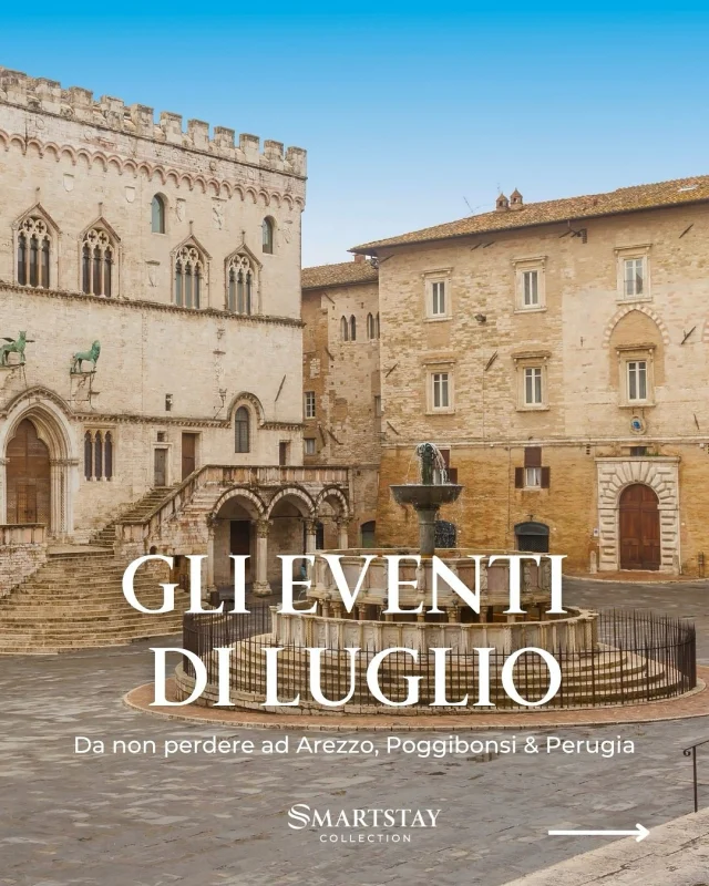 🌞 Luglio in Toscana e Umbria è un mix perfetto di musica, cultura e atmosfere uniche. Dai festival sotto le stelle ai concerti nei centri storici, ogni weekend c’è un evento da non perdere.

Che tu sia diretto ad Arezzo, Perugia o Siena, i nostri hotel ti offrono la base ideale per goderti ogni evento… senza stress.

📍 Scopri cosa succede intorno a noi questo mese!

#SmartStayCollection #EstateInToscana #StaySmart
